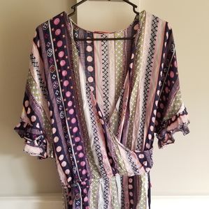 BNWT Josie by Natori bohemian romper size M